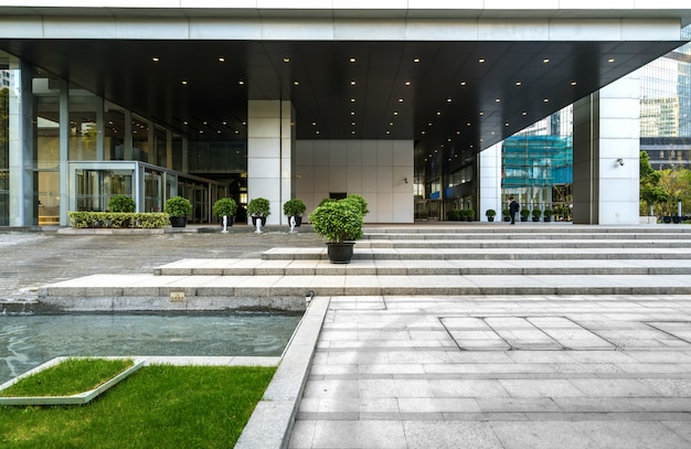 Financieel centrum kantoorgebouw in lujiazui, shanghai, china