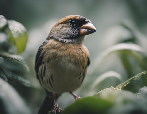 ジャングルのフィンチ鳥