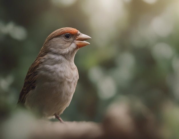 a finch bird in jungle