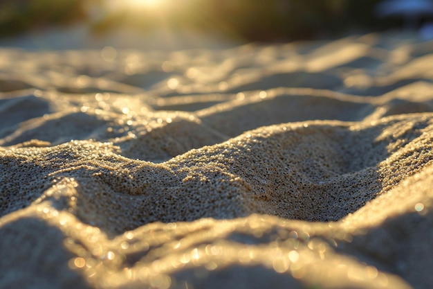 Fine beach sand in the summer sun as background