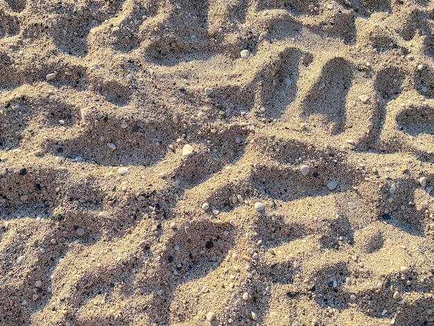 Fine beach sand in the summer sun