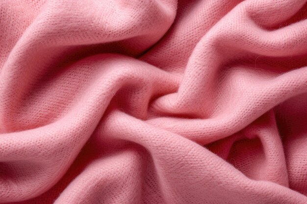 Fine grain pink woolen felt Texture background Velvet scarlet matte background of suede fabric