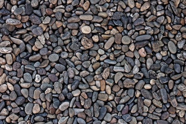 Photo fine gravel on the shore background