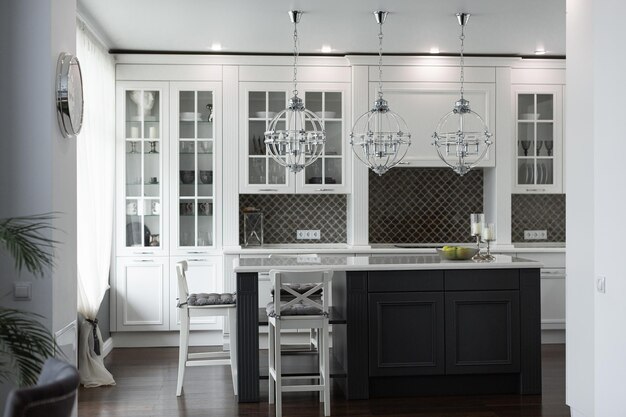 fine kitchen in the style of american classic