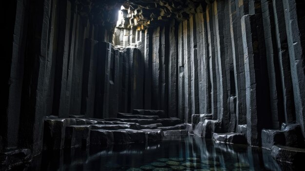 Photo fingals cave scotland