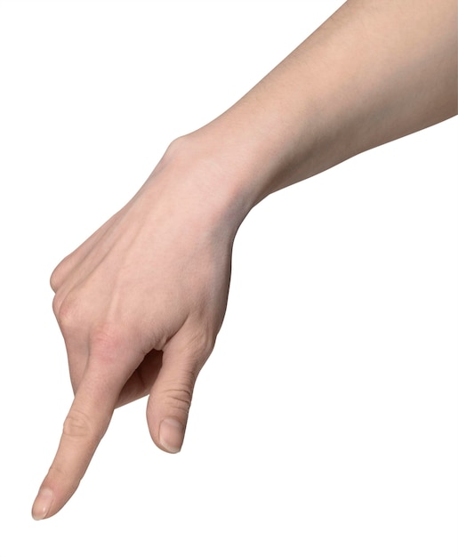 finger pointing hand