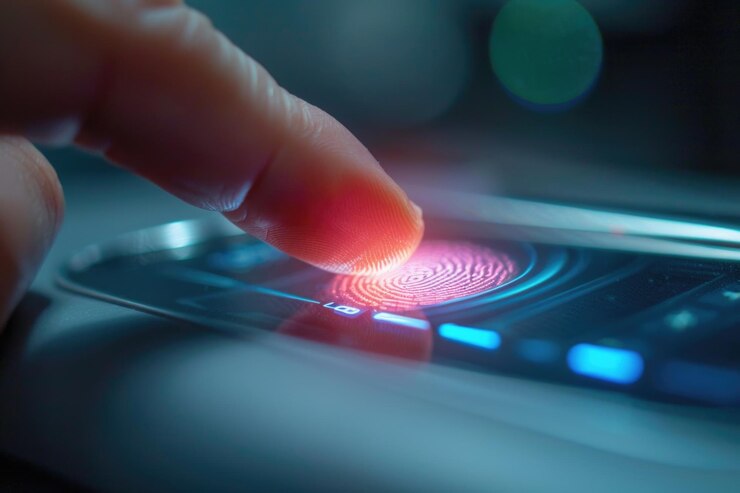 Photo finger scanning on fingerprint sensor