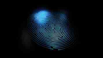 Photo fingerprint analysis technology finger print recognition and identification security personnal id