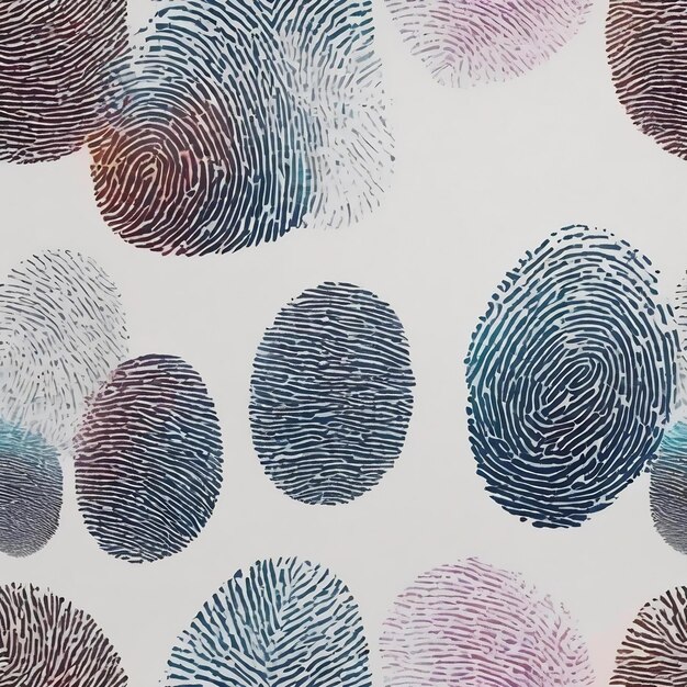 Photo fingerprint fragment white color background ai generated