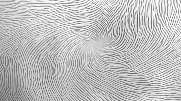 Fingerprint fragment white color background AI generated