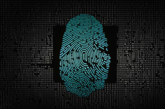 Photo fingerprint security with binary code fingerprint security with binary code