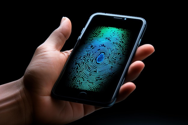 Photo fingerprint sensor on smartphone