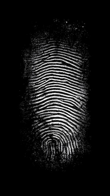 A fingerprint with the number 5 on it