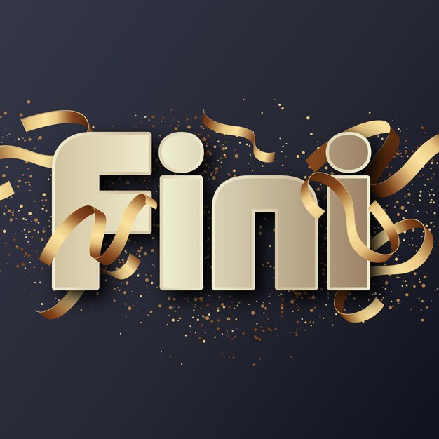 Photo fini text effect gold jpg attractive background card photo