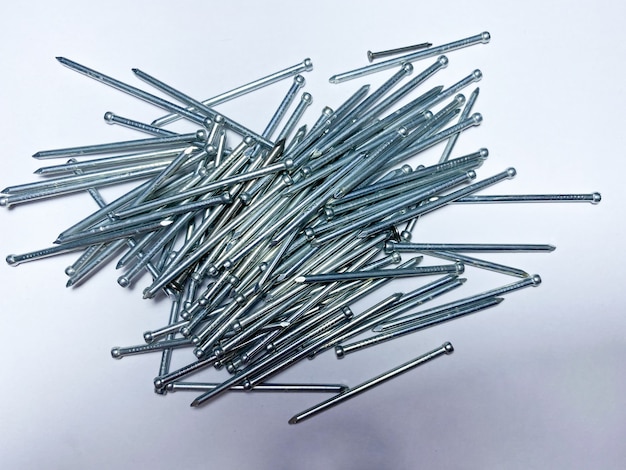 Finishing galvanized nails for highquality fasteners of such materials as skirting boards shtapik