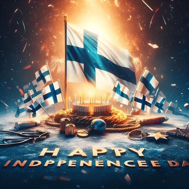 Photo finland independence day