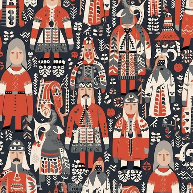 Photo finnish national pattern