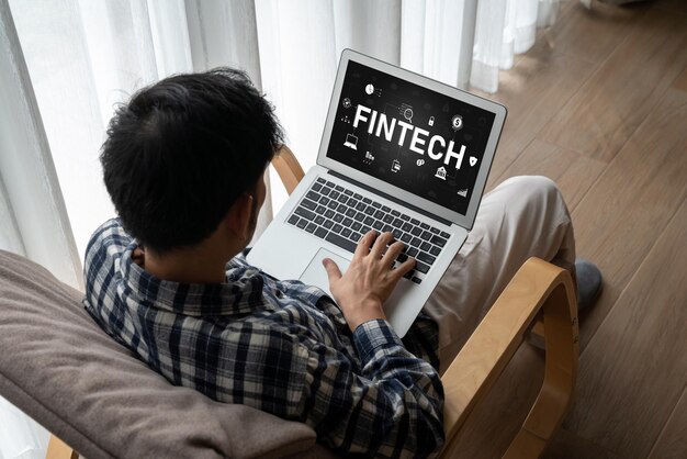 Fintech financial technology software for modish business