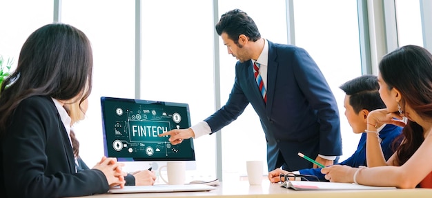 Fintech financial technology software for modish business