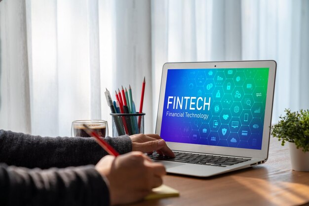 Fintech financial technology software for modish business