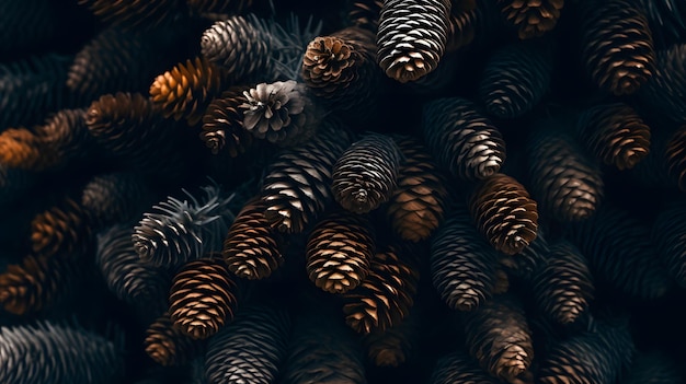 Fir Cones Macro Capturing Intricacy