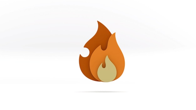 Fire 3D collection isolated vector. Fire 3d, great design for any purposes. Vector 3d illustration