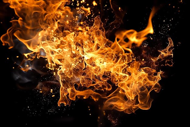 Fire abstract background