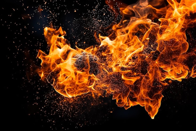 Fire abstract background