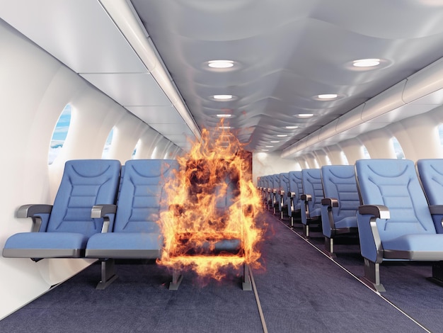 Fire in the airplane