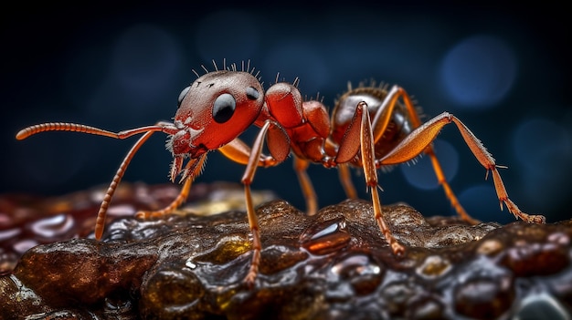 огненный муравей HD 8K обои стоковое фотоизображение