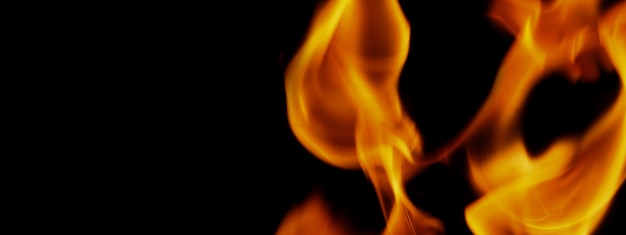 Fire background. Abstract burning flame and black background. represents the power of burning refers to heat spicy seductive sensual or burning fuels. fire incidents burning destroys everything.