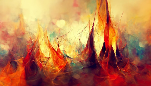 Fire background abstract high quality 3d illustration