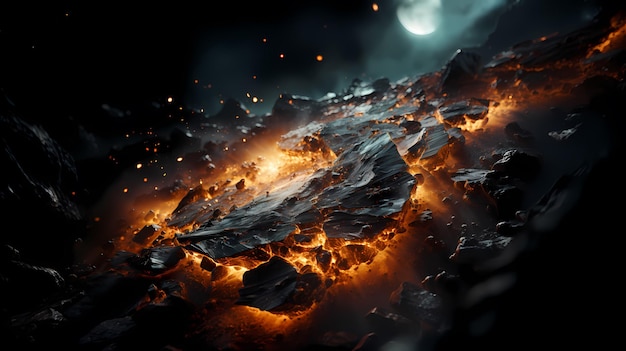 fire background for bannerflame graphicdramatic eruption