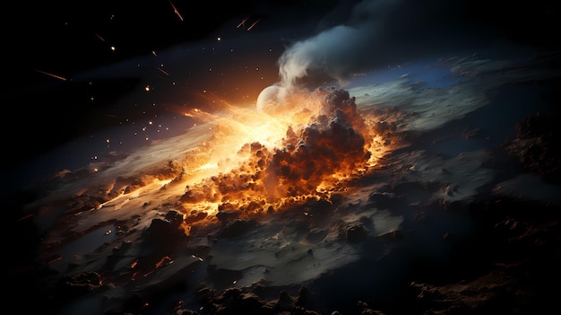 fire background for bannerflame graphicdramatic eruption