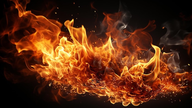 fire background HD 8K wallpaper Stock Photographic Image