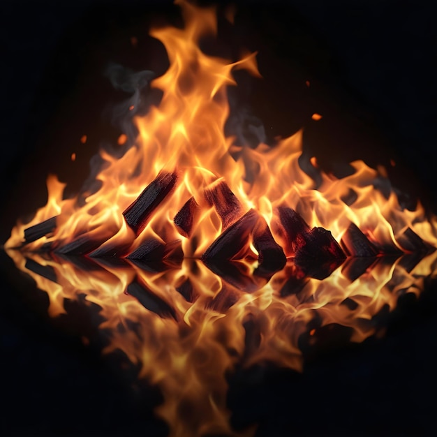 Photo fire background