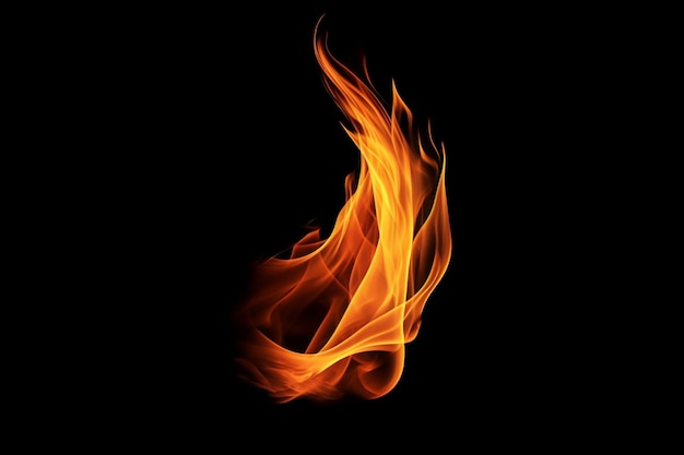A fire on a black background with the word fire on it