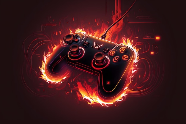 A fire burning controller with the words fire on it