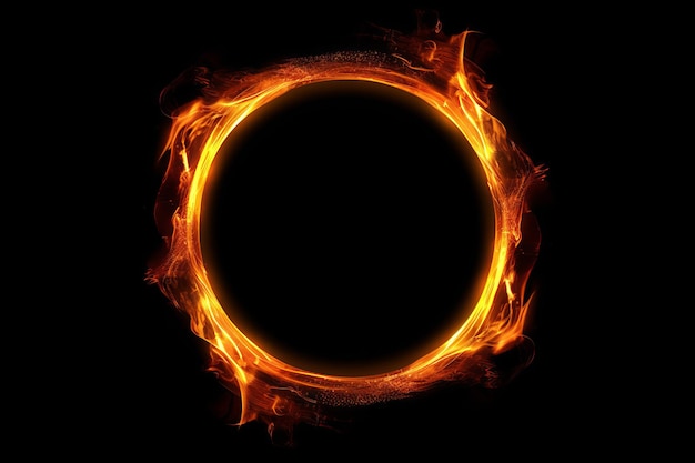 Fire circle frame electric Generate Ai