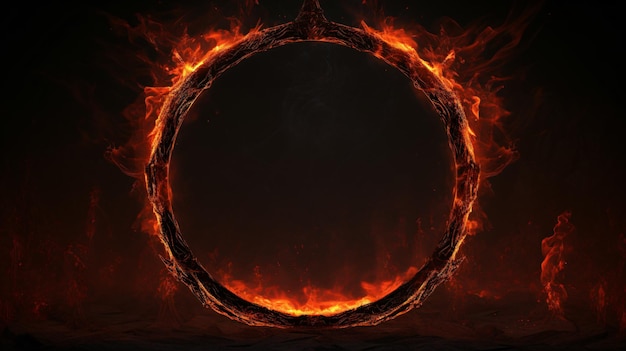 Fire circle frame