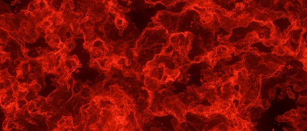 Fire clouds space background 3d rendering