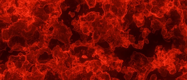 Fire clouds space background 3d rendering