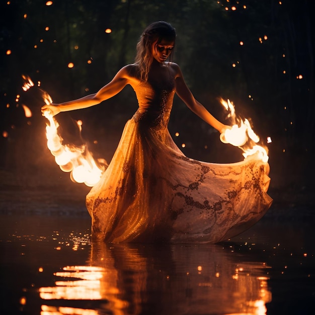 Photo fire dance