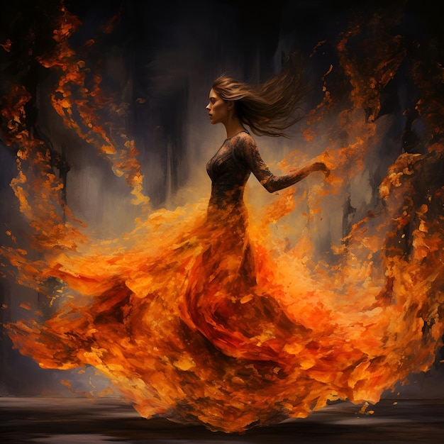 Photo fire dance