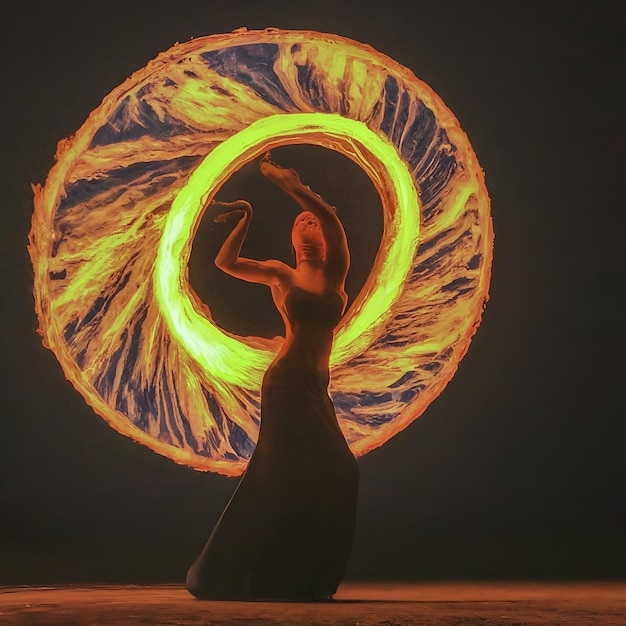 Photo fire dance