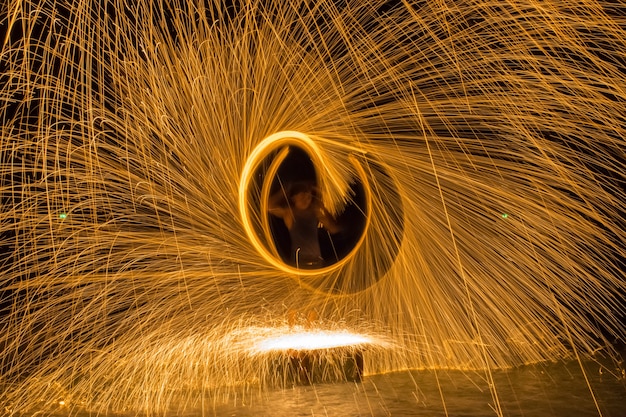 fire dancing