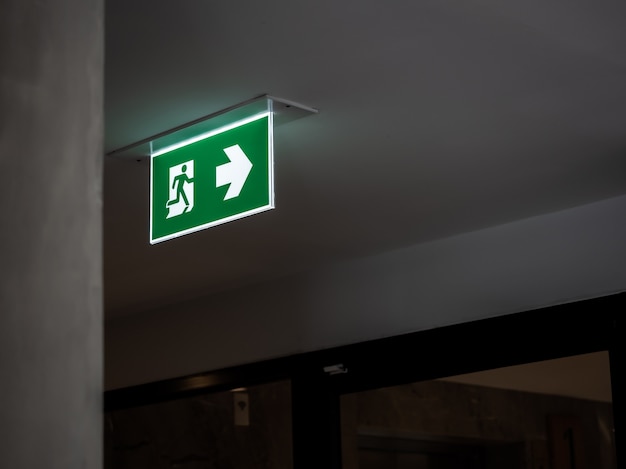 Fire exit sign