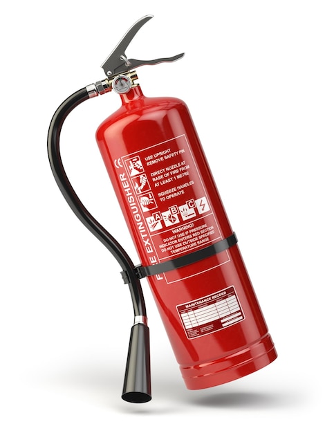 Fire extinguisher isolated on white background