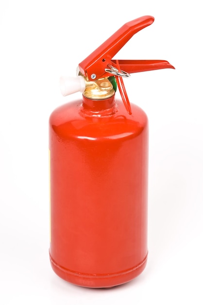 Fire extinguisher isolated