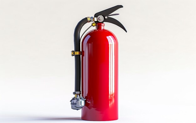 Fire Extinguisher On White Background